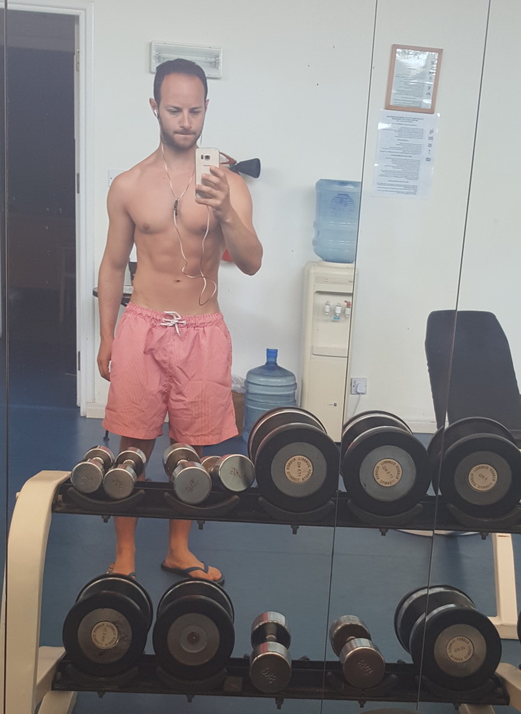 Quick selfie at the hotel's gym!